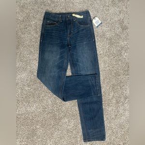 Boys dark denim adjustable jeans